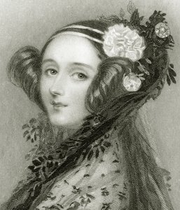 Augusta Ada King (1815-1852), Lovelace grófnő portréja.